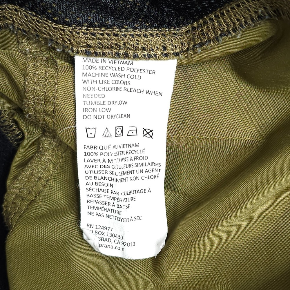 PrAna Mojo Shorts Mens Large Green Elastic Waist Climbing Outdoor Athleisure - Picture 5 of 7
